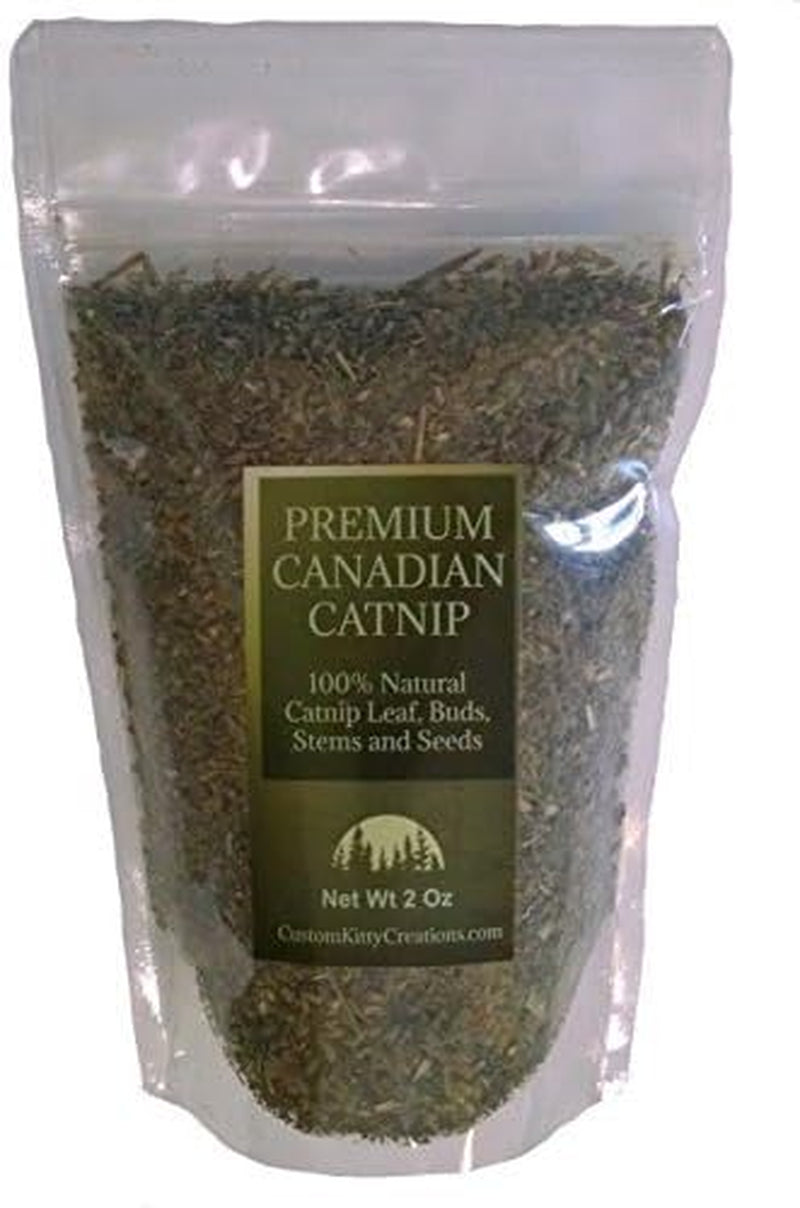 Catnip (4 Oz Coarse Cut) Fresh Premium Canadian Catnip, for Cats & Kittens, Interactive Cat-Nip Play Treats