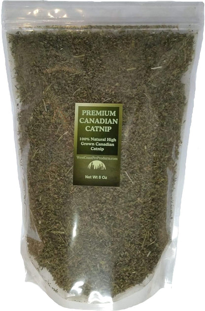 Catnip (4 Oz Coarse Cut) Fresh Premium Canadian Catnip, for Cats & Kittens, Interactive Cat-Nip Play Treats